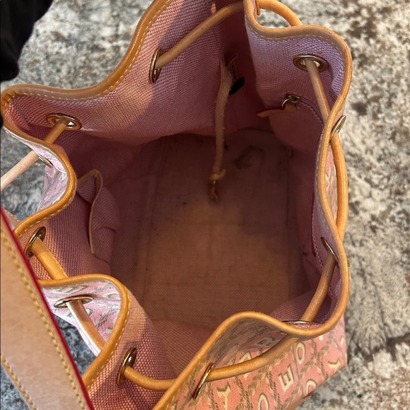 Pink and Tan Dooney & Bourke Bucket Bag - Picture 4 of 4
